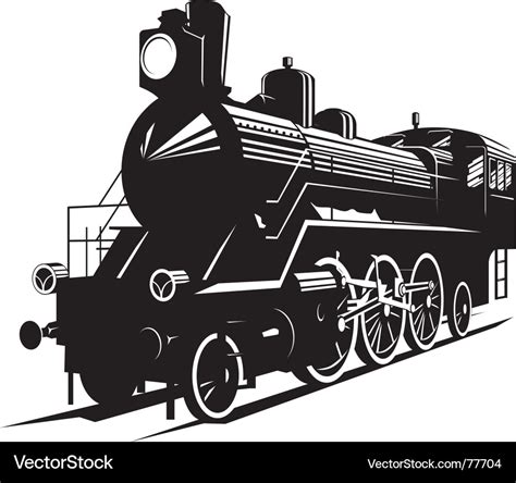 Steam Engine Royalty Free Vector Image Vectorstock