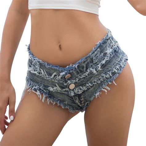 Sexy Women Shorts Fashion Summer Denim Tassel Short Low Waist Stretch Mini Super Jeans Shorts