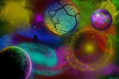 Rainbow Outer Space By Alidee33 On Deviantart