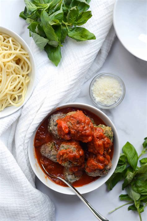 Baked Italian Meatballs With Sneaky Spinach Worn Slap Out
