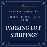 Parking Lot Paint Striping Photos