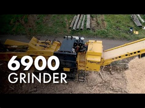 Tigercat 6900 Grinder Material Processing YouTube