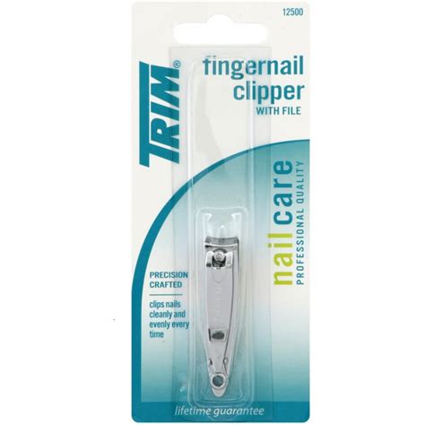 Trim Fingernail Clipper With File 1 Ea