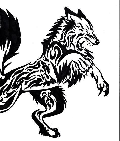 Tribal Wolf Wallpaper 58 Images