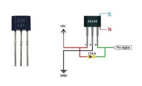 A3144 Hall Effect Sensor Datasheet Circuit And Pinout