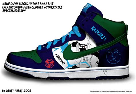 Nike Dunk High Hatake Kakashi By Dertyharry On Deviantart