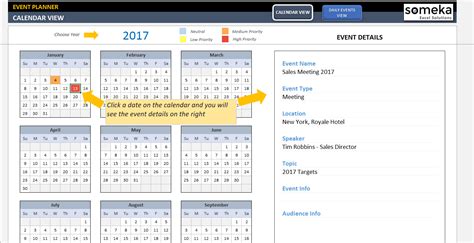 Interactive Calendar Template