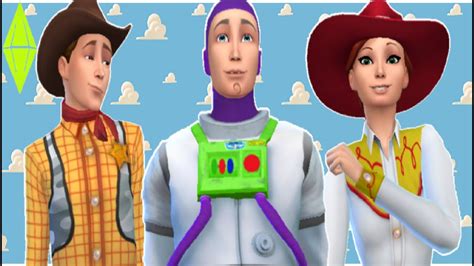Woody Buzz Jessie Toy Story Create A Sim I Sims 4 Youtube