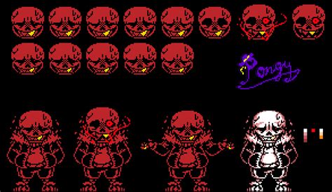 Underfell Sans Sprites Outdated By P0ngy On Deviantart Undertale