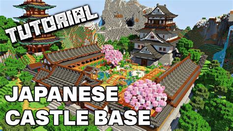 Japanese Castle Base Minecraft Tutorial Youtube