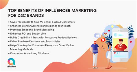 8 Benefits Of Influencer Marketing For D2c Brands