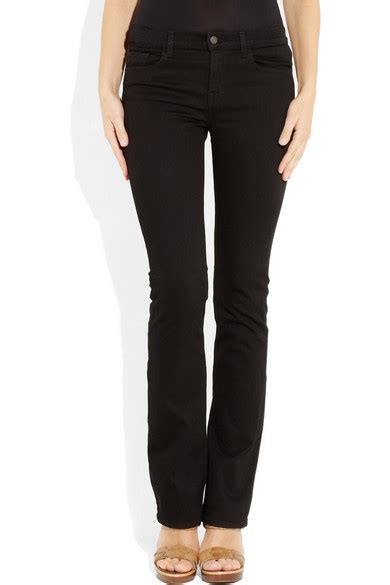 J Brand Power Stretch Mid Rise Bootcut Jeans Net A Porter Com