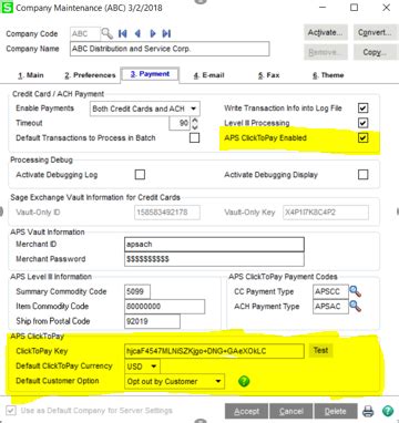 Check spelling or type a new query. New "ClickToPay" Sage 100 Credit Card Processing Functionality