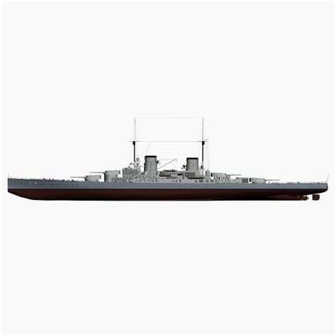 Battlecruiser Derfflinger Class Imperial 3d Model