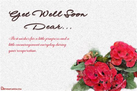 Get Well Soon Greeting Card For Friend