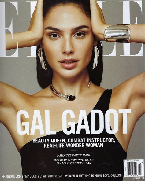 Gal Gadot On The Cover Of Elle Magazine December 2017 Hawtcelebs