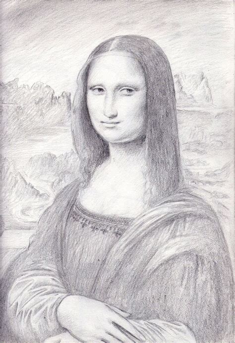 How To Draw Mona Lisa Realistic Warehouse Of Ideas