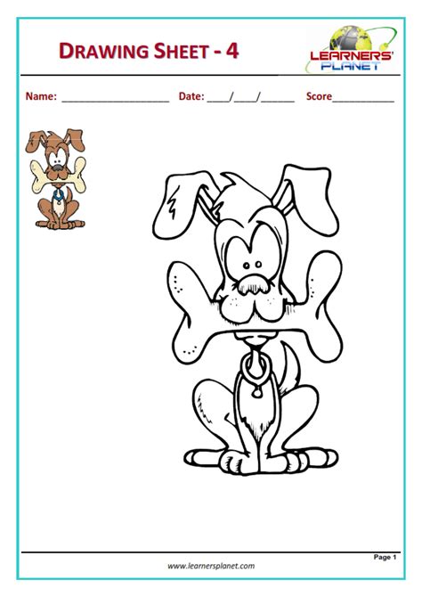 Drawing Activity Sheets For Kindergarten And Preschoolers