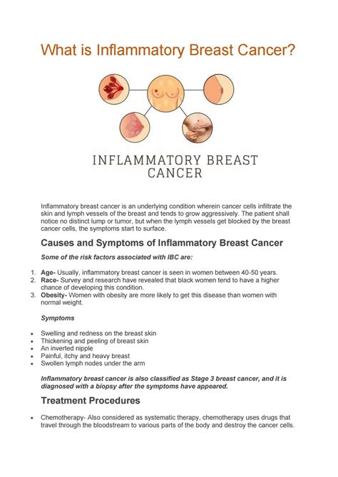 What Is Inflammatory Breast Cancer By Ikris Pharma Issuu