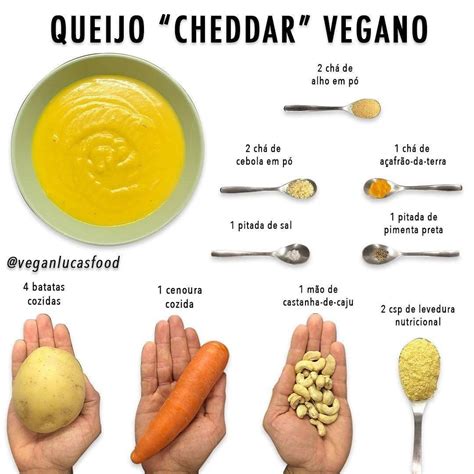 Receitas Veganas Simples On Instagram “queijo “cheddar” Vegano Super Fácil De Fazer E Apen