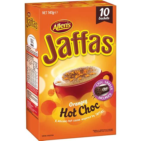 Allen S Jaffa S Hot Drinking Chocolate 10 Pack Woolworths