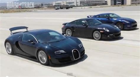 Bugatti Veyron Vs Nissan Gtr Vs Porsche 911 Turbo S Video Carsession
