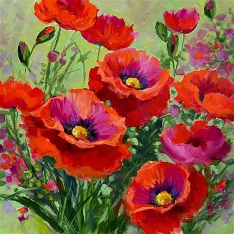 Nancy Medina Gallery Of Original Fine Art Poppy Flower Painting