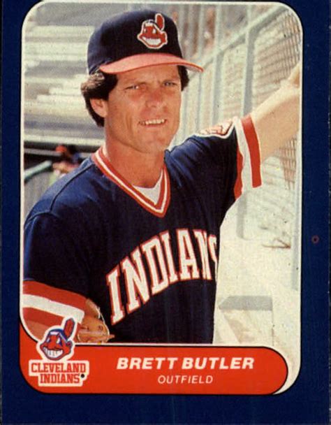 Jun 15, 1957 in los angeles, ca. 1986 Fleer Mini #114 Brett Butler - Baseball