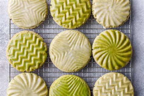 Glazed Matcha Sugar Cookies Love And Olive Oil