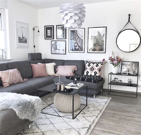 Grey And Pink Living Room Living Room Decor Gray Grey Couch Living