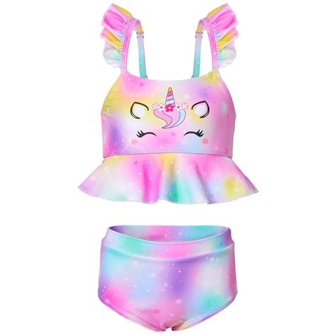 Buy Icosy Unicorn Swimsuit For Girls 2 Piece Bathing Suit Kids Girl