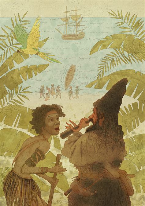 Robinson Crusoe Illustrations On Behance