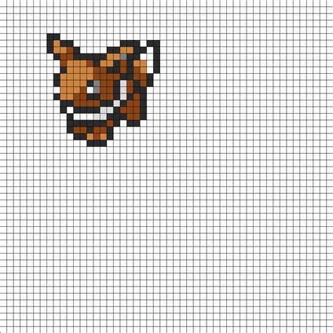 Pokemon Pixel Art Grid Eevee