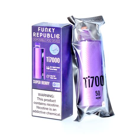 Funky Republic Ti7000 By Elf Bar Vape All Flavors Online Ziip Stock