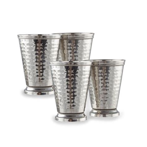 A few new twists on the classic kentucky derby cocktail. 12 oz. Stainless Steel Mint Julep Cup Set (4-Pack ...