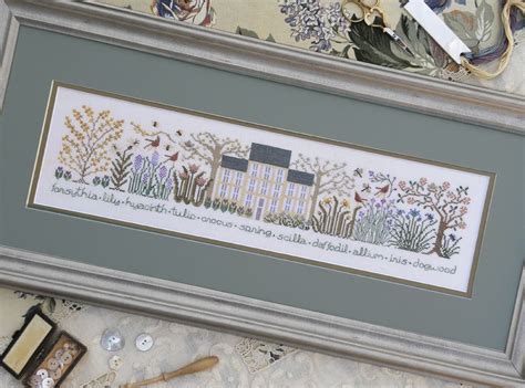 Fun wall hangings free cross stitch patterns. The Drawn Thread DR206 The Spring Garden | Cross stitch ...