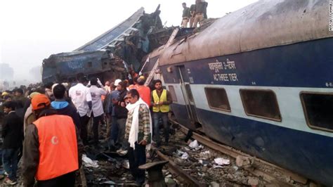 india train derailment scores killed in crash near kanpur cnn
