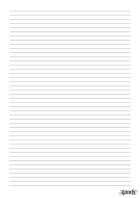 Printable A4 Size Lined Paper Free Printable Paper