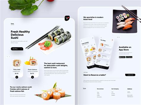 Sushi Landing Page Uxui Design By Ghulam Rasool 🚀 For Cuberto On Dribbble