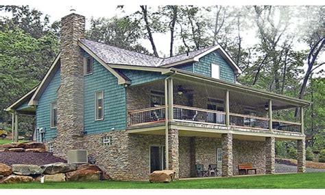 Mouse over photo to pause. lakefront house plans with walkout basement lake plan ...