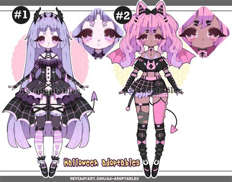 Pastel Goth Demon Adoptables Closed By As Adoptables On Deviantart