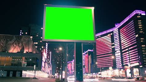 Modern Billboard With Green Screen Stock Footage Video 100 Royalty