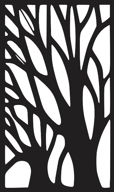 Tree Decorative Panel Dxf File Free Cnc Files Download Free Vector