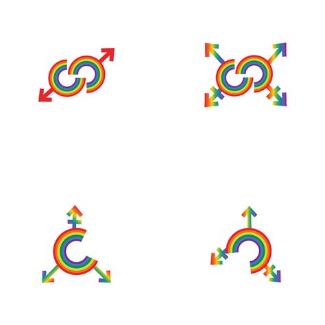 Illustrazione Vettoriale Del Modello Di Simbolo Del Logo Lgbt Vector