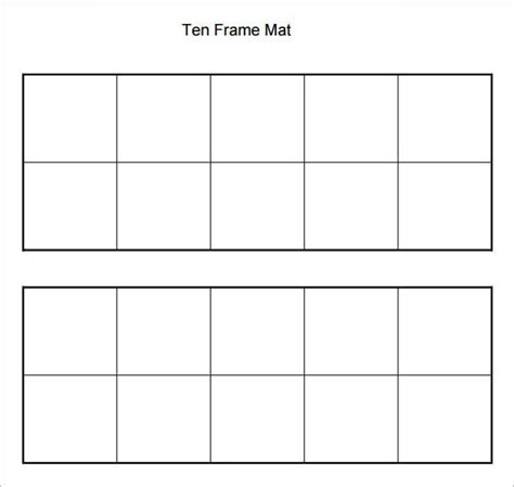 Free Ten Frames Printables