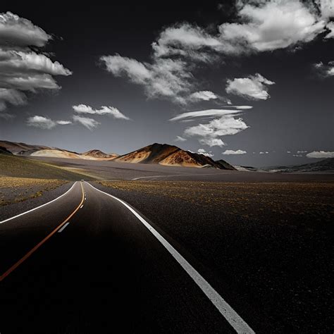 1024x1024 Dark Road Clouds Over Landscape View Front 1024x1024