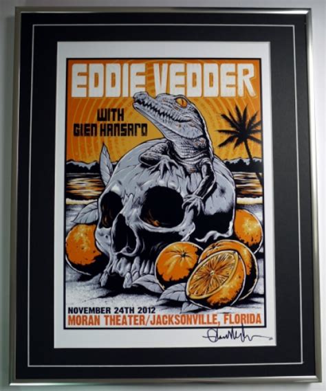 Eddie Vedderlarge Promo Photosignedframedcoa