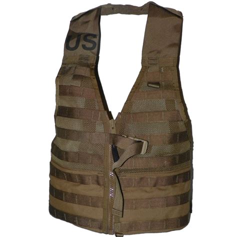 6 X Usmc Tactical Flc Vest Fighting Load Carrier W Zipper Coyote