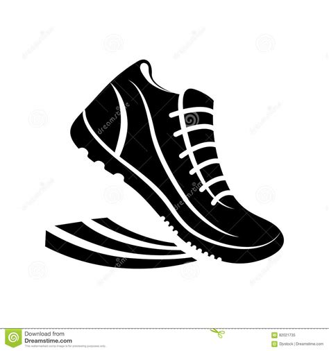 Shoes Running Pictogram Stock Vector Illustration Of Energy 82021735