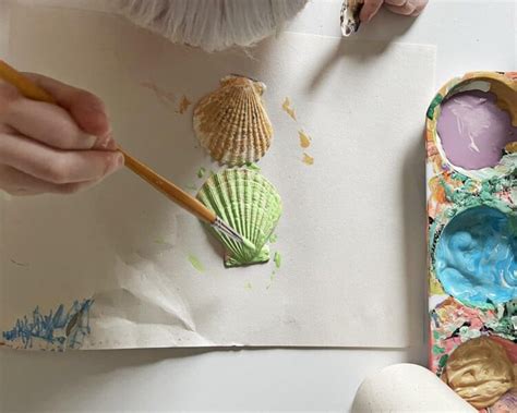 Painting Seashells A Fun Summer Craft Idea Childhood Magic
